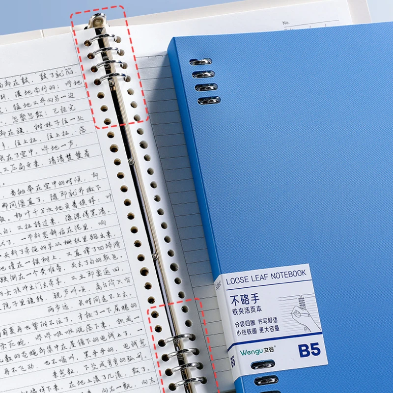 Cuaderno de hojas sueltas de Japón A5 B5, cuaderno de hojas sueltas Ins Wind desmontable, núcleo reemplazable no Manual - imagen 3
