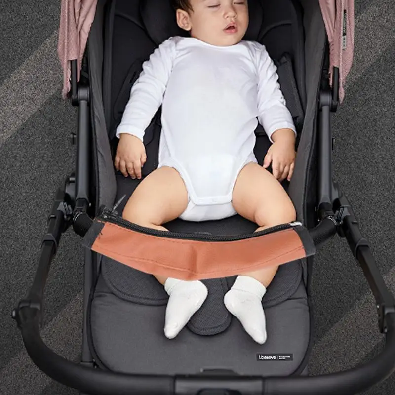 Fundas de cuero PU para manillar de cochecito, cubierta de mango de cochecito lavable y de cuero PU, elástica, antideslizante, cómoda para bebé - imagen 3