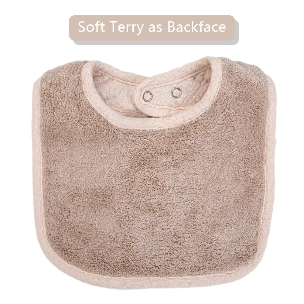 3 unids/set lindo oso babero de muselina de algodón paños para eructar Baberos de alimentación suaves para recién nacidos niños niñas espesar toalla de Saliva pañuelos - imagen 5