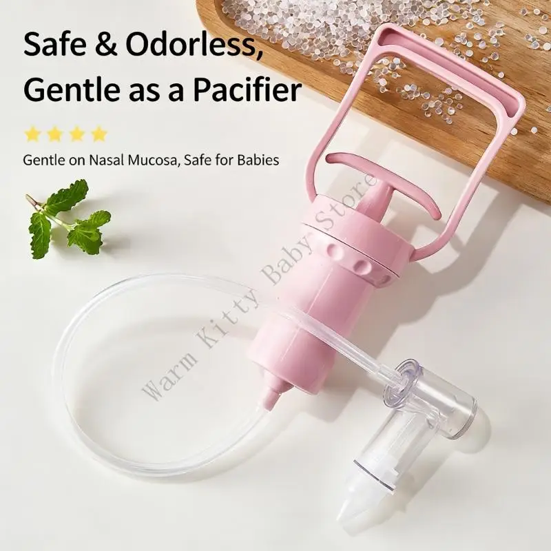 XXFE Aspirador Nasal Bebé Manual con Punta Redonda Suave Ergonómico - imagen 5