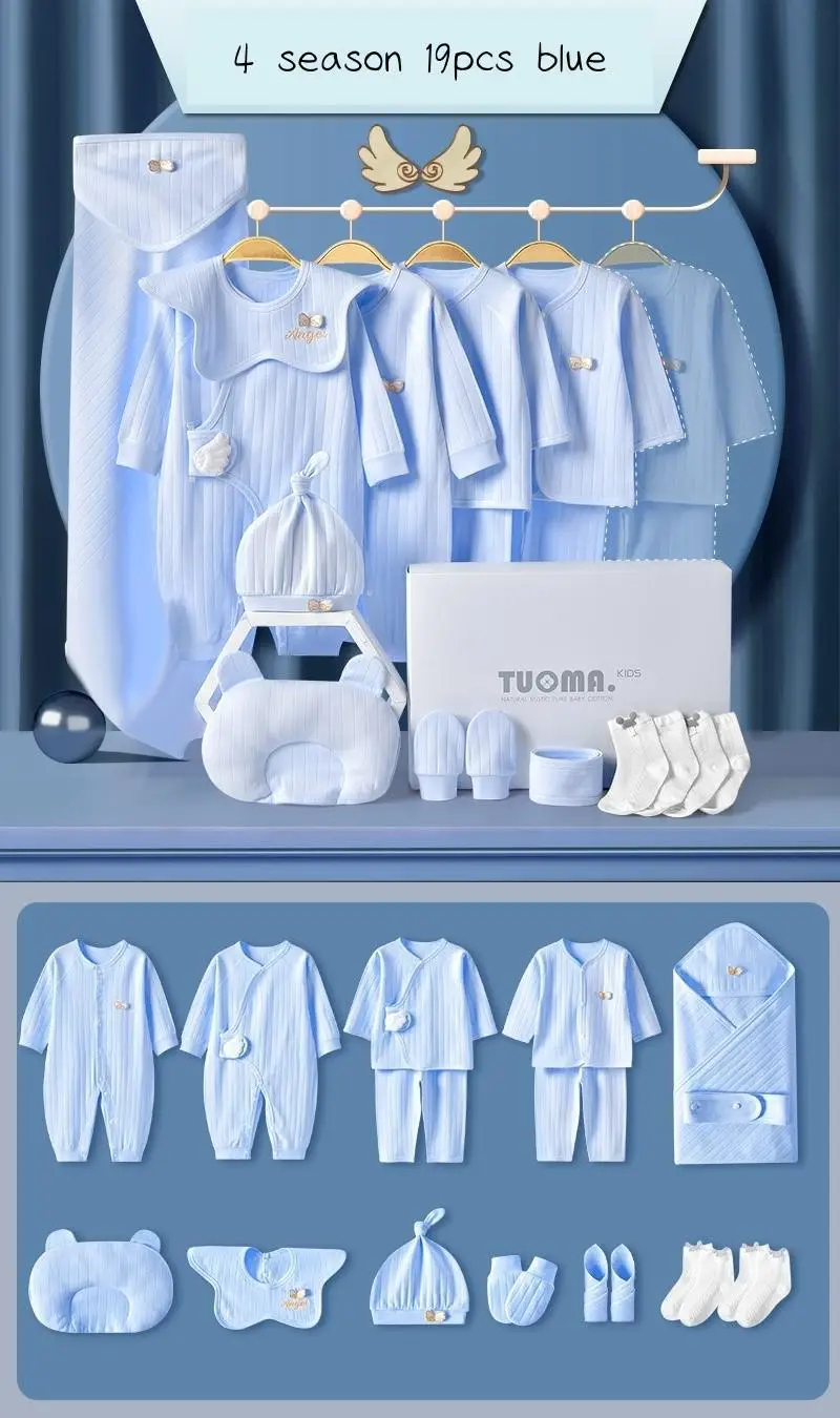19pcs blue