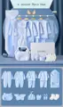 19pcs blue