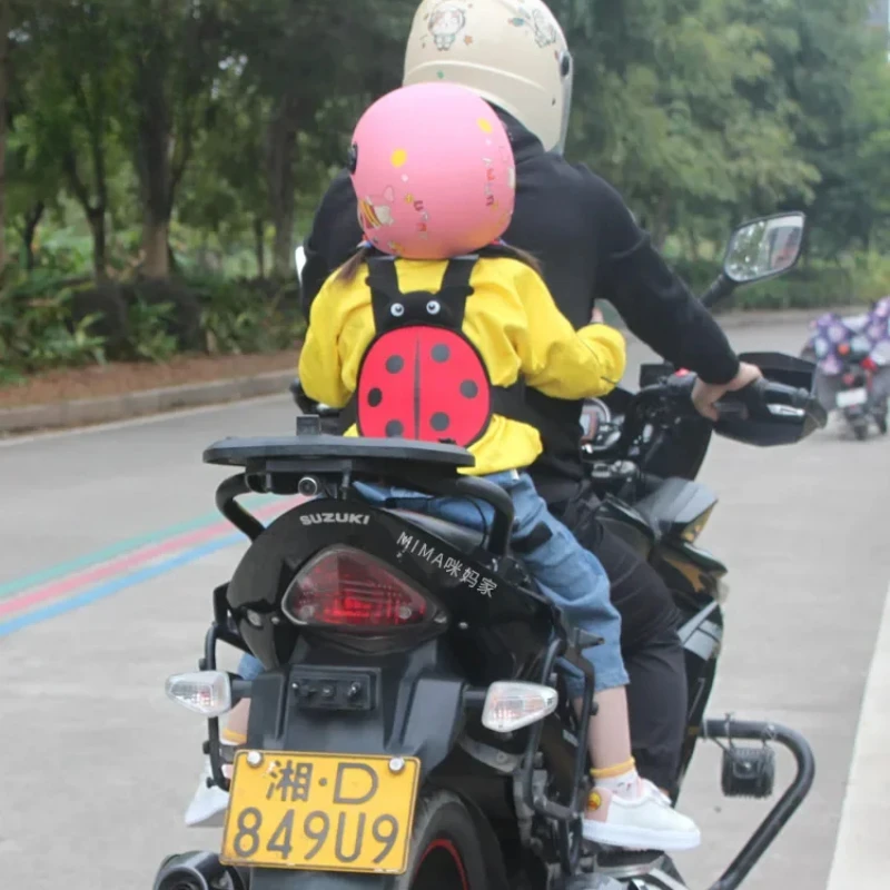 91 arnés de seguridad para niños para bicicletas eléctricas-Correa de seguridad para niños en motocicletas, cinturón protector de cintura, cinturón de equitación para niños - imagen 3