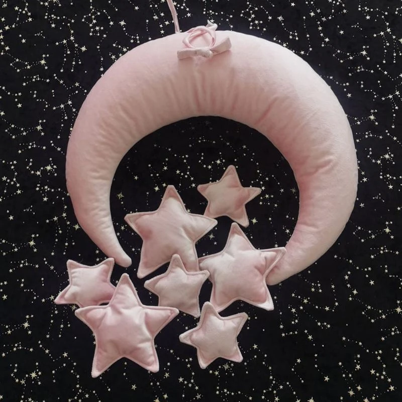 M76C 9 PC/set Props fotografía recién nacida Foto bebé Posación almohada Media Crescent+Estrellas