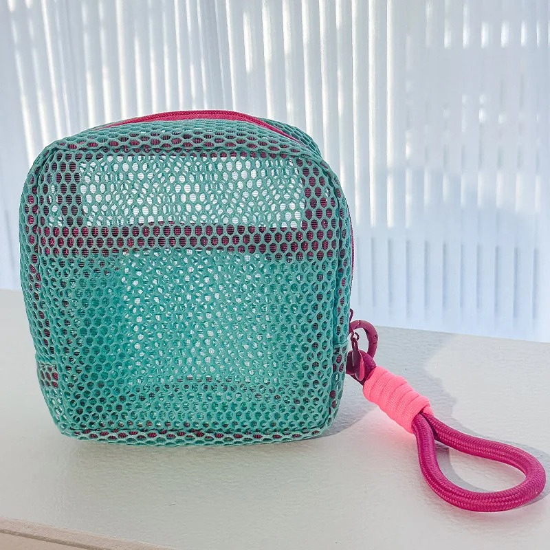 Bolsa de lavado mini transparente de malla con cremallera práctica - imagen 5