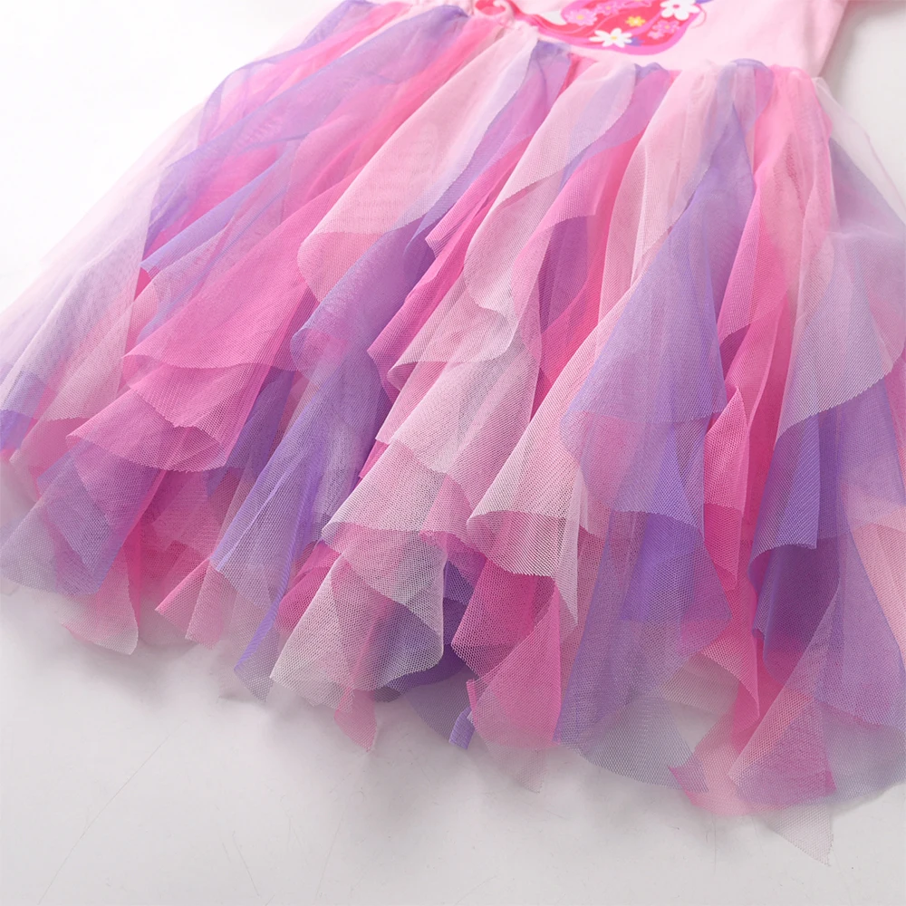 Vestido unicornio floral DXTON para niña princesa - imagen 3