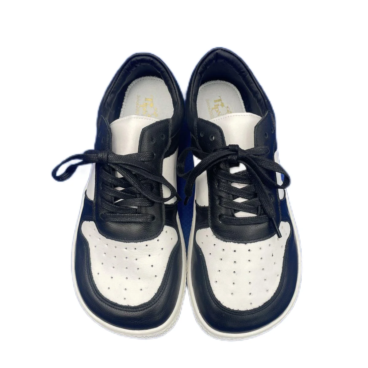 Tipsietoes-zapatillas de deporte descalzas de piel auténtica para hombre y mujer, zapatos planos suaves con suela de caída cero, punta más ancha, peso ligero y Flexible, 2025