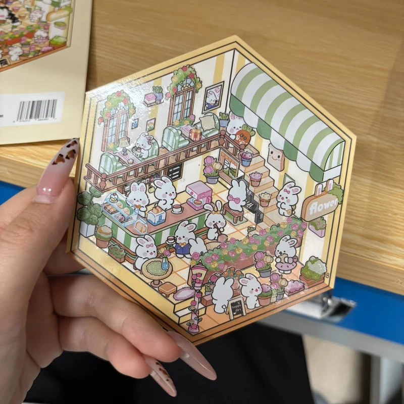 Pegatinas kawaii conejos para niños – Scrapbooking infantil 3D - imagen 3