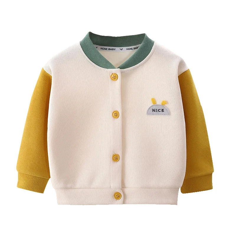 Abrigos cárdigan de punto de otoño para niños, prendas de vestir exteriores de algodón de un solo pecho, prendas de punto de primavera, chaquetas para bebés y niñas, ropa de 0 a 4 años - imagen 5