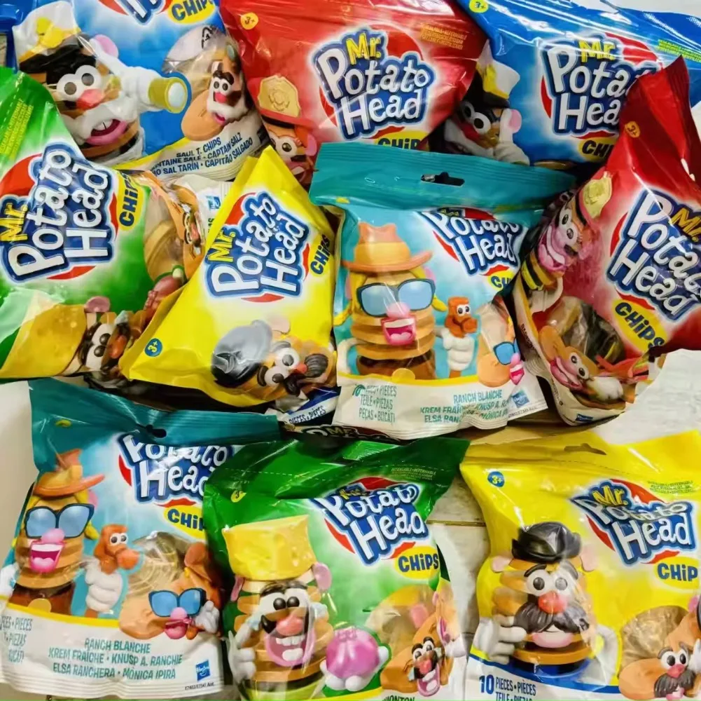 Hasbro Mr patatas cabeza patatas fritas bolsa ciega juguetes figura de acción de dibujos animados adornos regalo de cumpleaños decoración de escritorio juguetes para niños