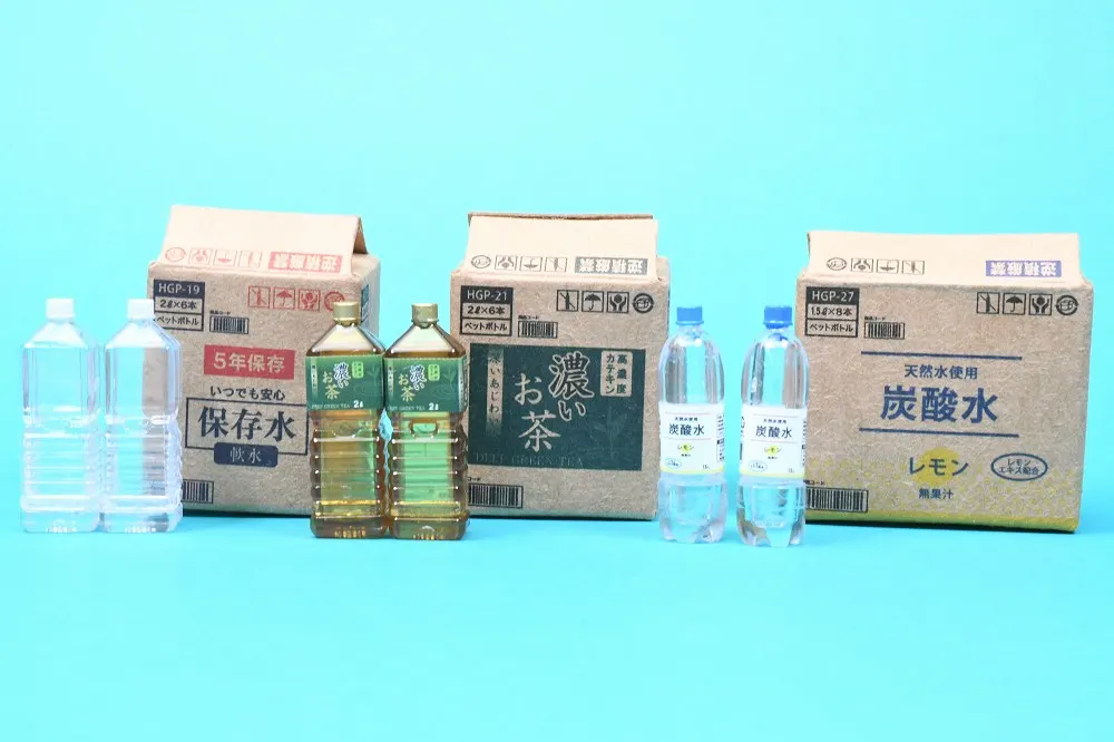 Cápsula de lona de juguete, compra por caja Botella para mascotas de 3 figuras, caja de sidra de Cola de té verde, bebida de limón de agua, miniaturas que combinan con 1/12 muñecas - imagen 5