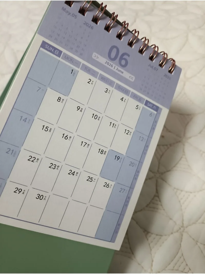 Calendario de escritorio lindo 2026: mini planificador, decoración bonita de oficina, adorable compañero de estudio para niñas/estudiantes - imagen 5