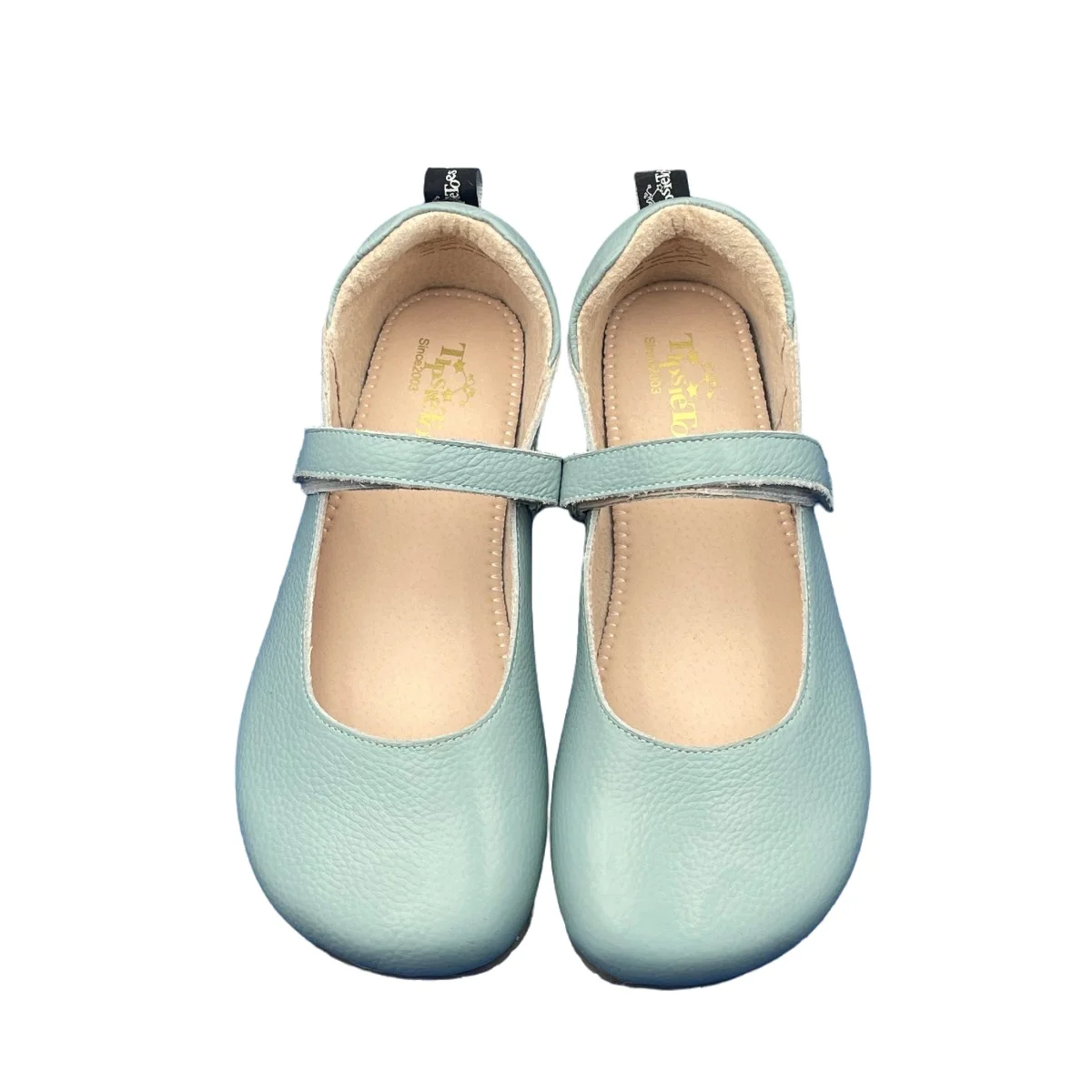 Tipsietoes 2026 primavera otoño descalzo gamuza de vaca cuero genuino mujeres bailarina con gota cero suela plana suave caja de puntera más ancha - imagen 5