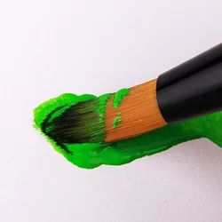 Pinceles de nailon con mango de madera para pintura acrílica