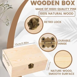 Caja recuerdos madera bebé nombre personalizado animales arcoíris