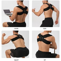 Corrector de postura lumbar y hombros para hombre/mujer