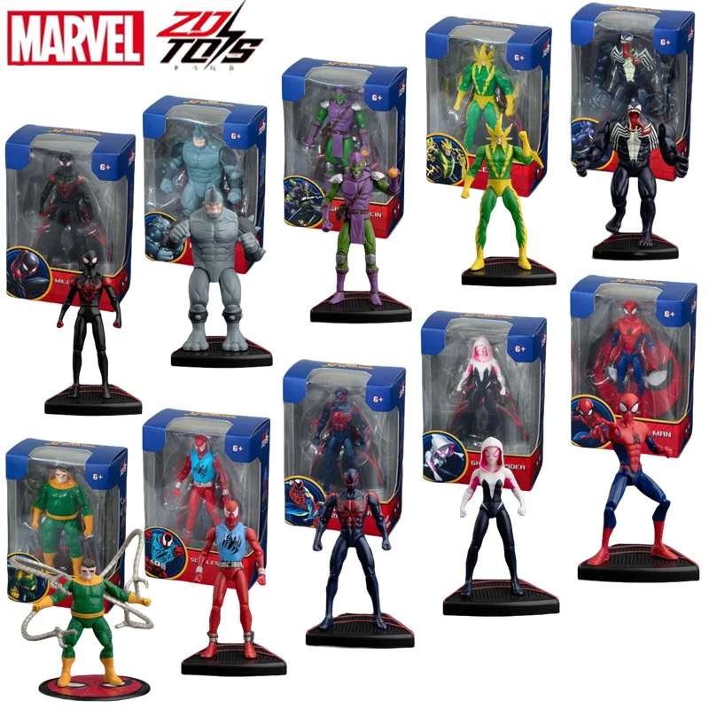 ZD Toys Vengadores Leyendas Iron Man Spider Man Thor Capitán América Thanos Hulk War Machine Figuras de acción Gif
