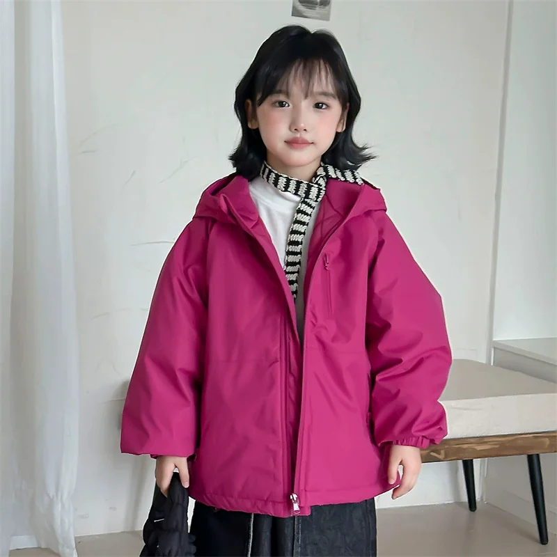 Abrigo de invierno para niños – Parka en algodón con capucha deportiva - imagen 5
