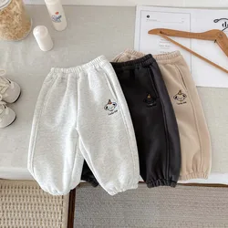 Bombachos de felpa cálidos para bebés otoño invierno estilo coreano