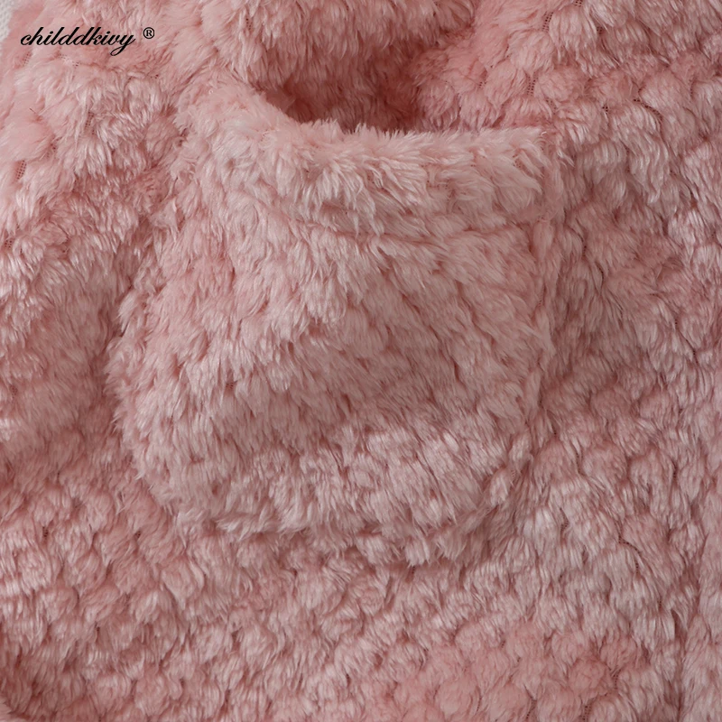 Pijama familia de franela para dormir en invierno, suave y abrigado