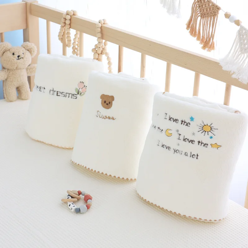 Manta para bebé recién nacido, juegos de cama con patrón de dibujos animados para bebés, envoltura cálida suave para niños y niñas