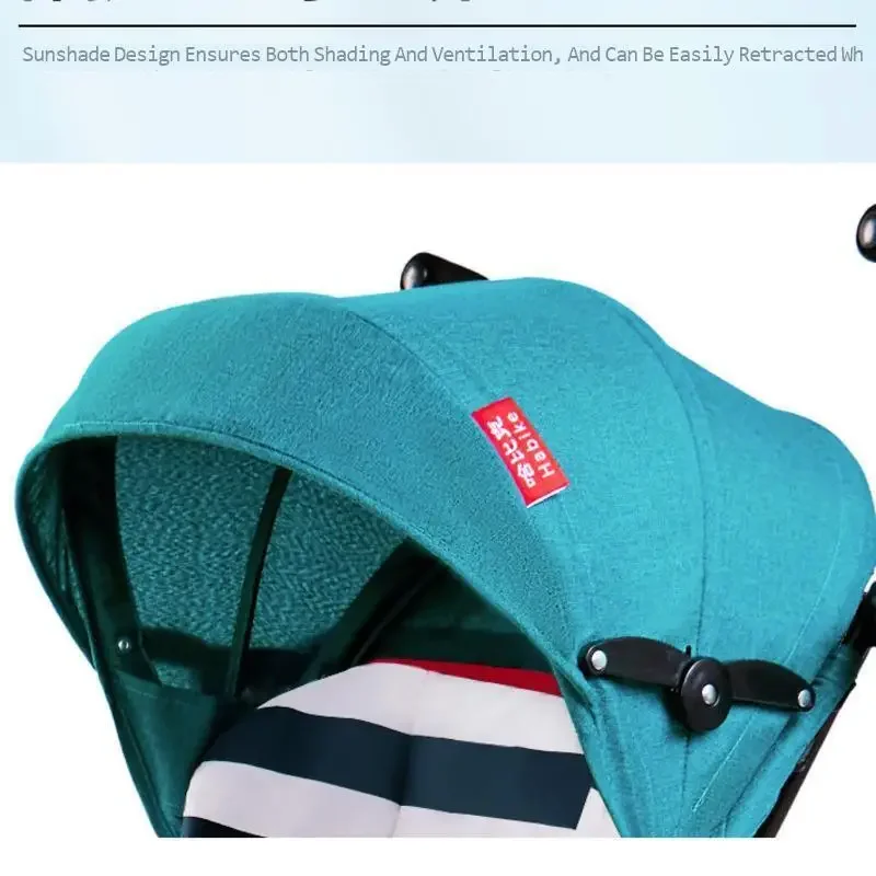 Cochecito de bebé ligero, plegable, paraguas simple, puede sentarse y acostarse en el cochecito de bebé de viaje de verano - imagen 5