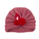 rabbit hat-dark pink