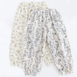 Pantalones verano niños - algodón transpirable con cintura elástica