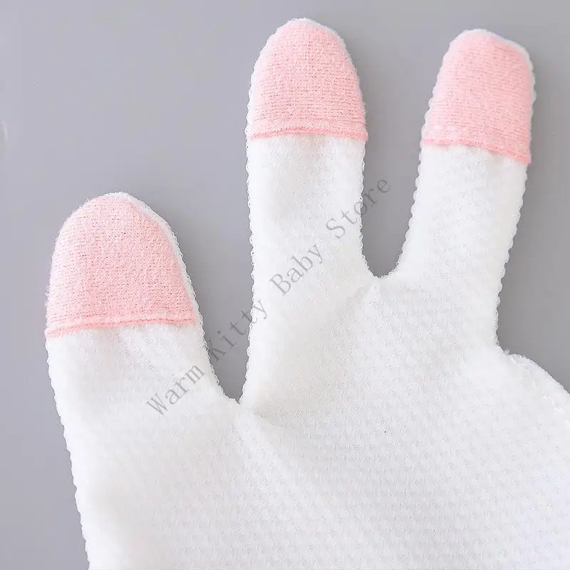 Los guantes infantiles XXFE algodón fáciles usar evitan que bebé muerda las manos y mastique las uñas - imagen 3