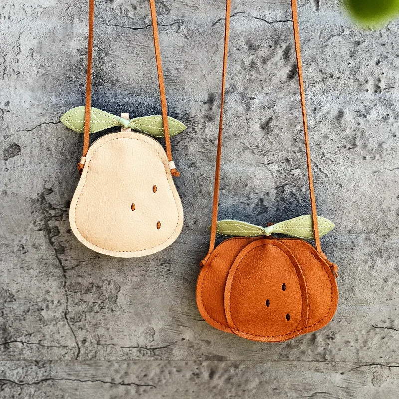 ¡Novedad de 2024! Bolso bandolera para niñas, bonito bolso con diseño de fruta y calabaza para niños, bonito bolso de hombro tipo bandolera - imagen 2