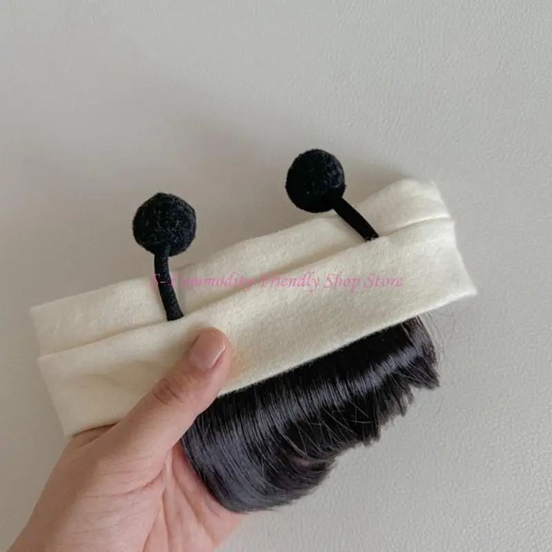 Peluca con antenas y diadema para disfraz infantil de niña - imagen 2