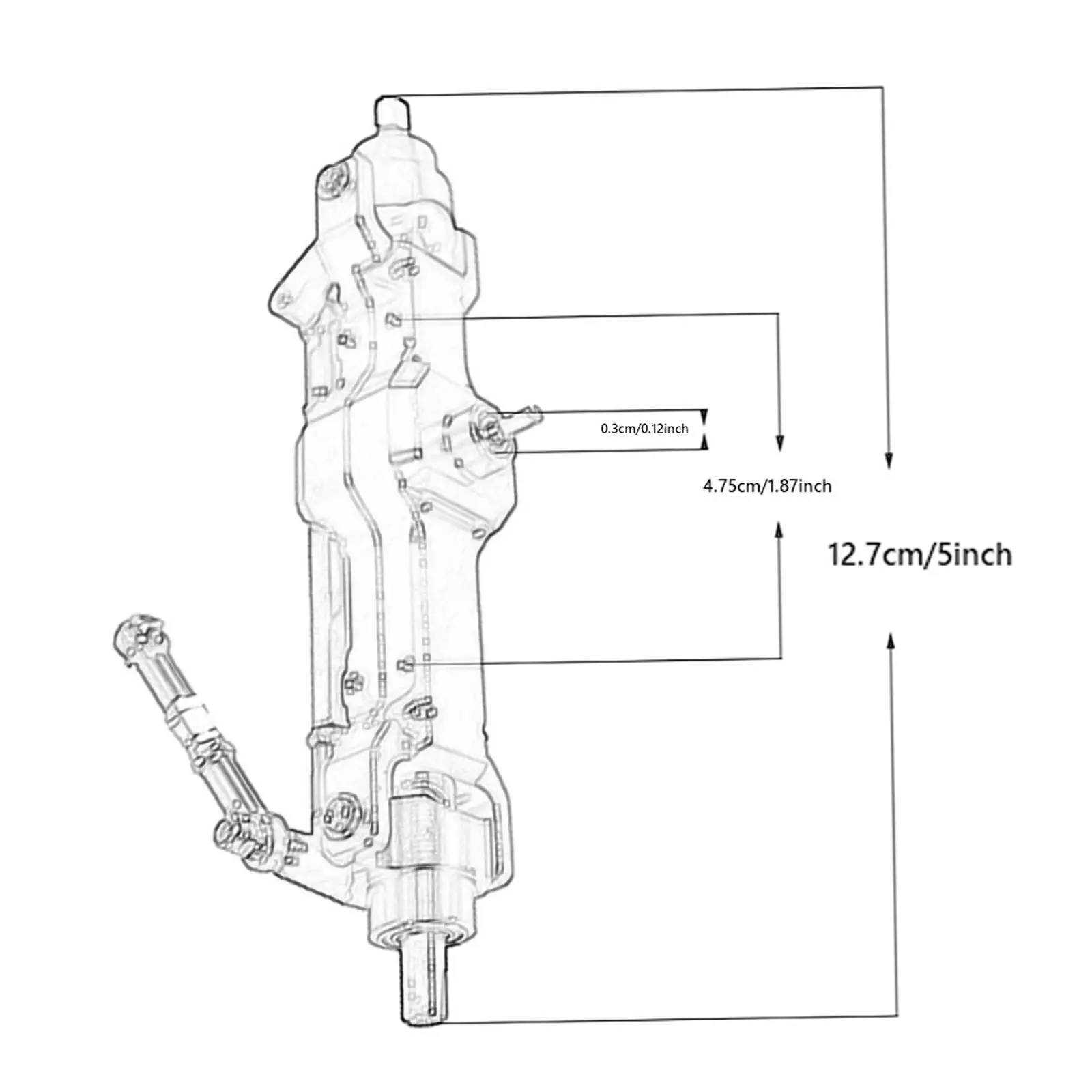 RC Vehicle Axle for C14 C24 1/16 for Remote Control Car Vehicles Truck