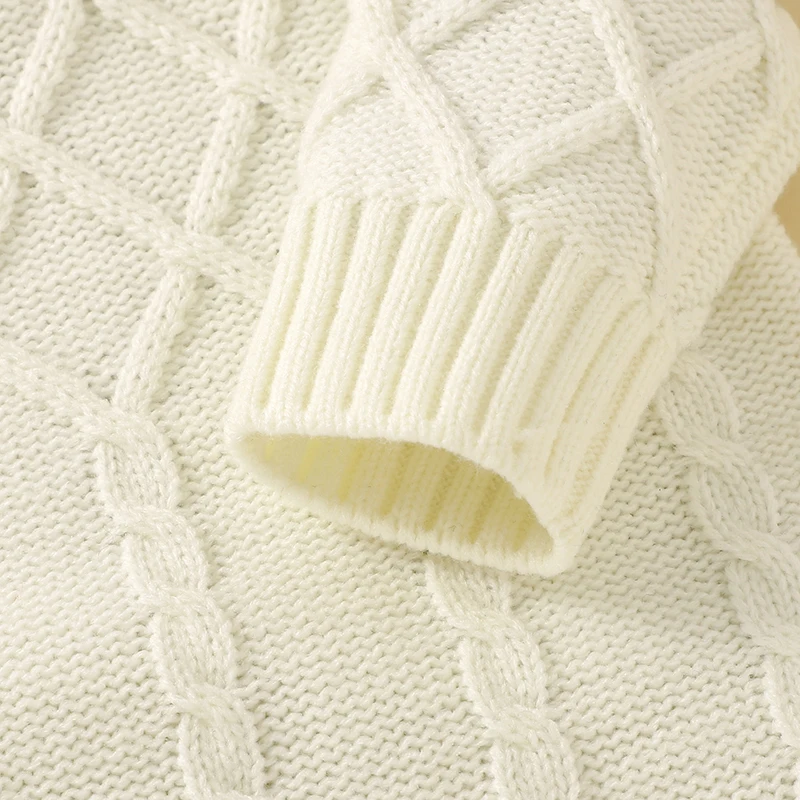 Peleles de otoño para bebé, monos de manga larga con cuello de tortuga para recién nacidos, conjuntos de trajes con sombreros, prendas de vestir infantiles de invierno, monos de 0 a 18m - imagen 5