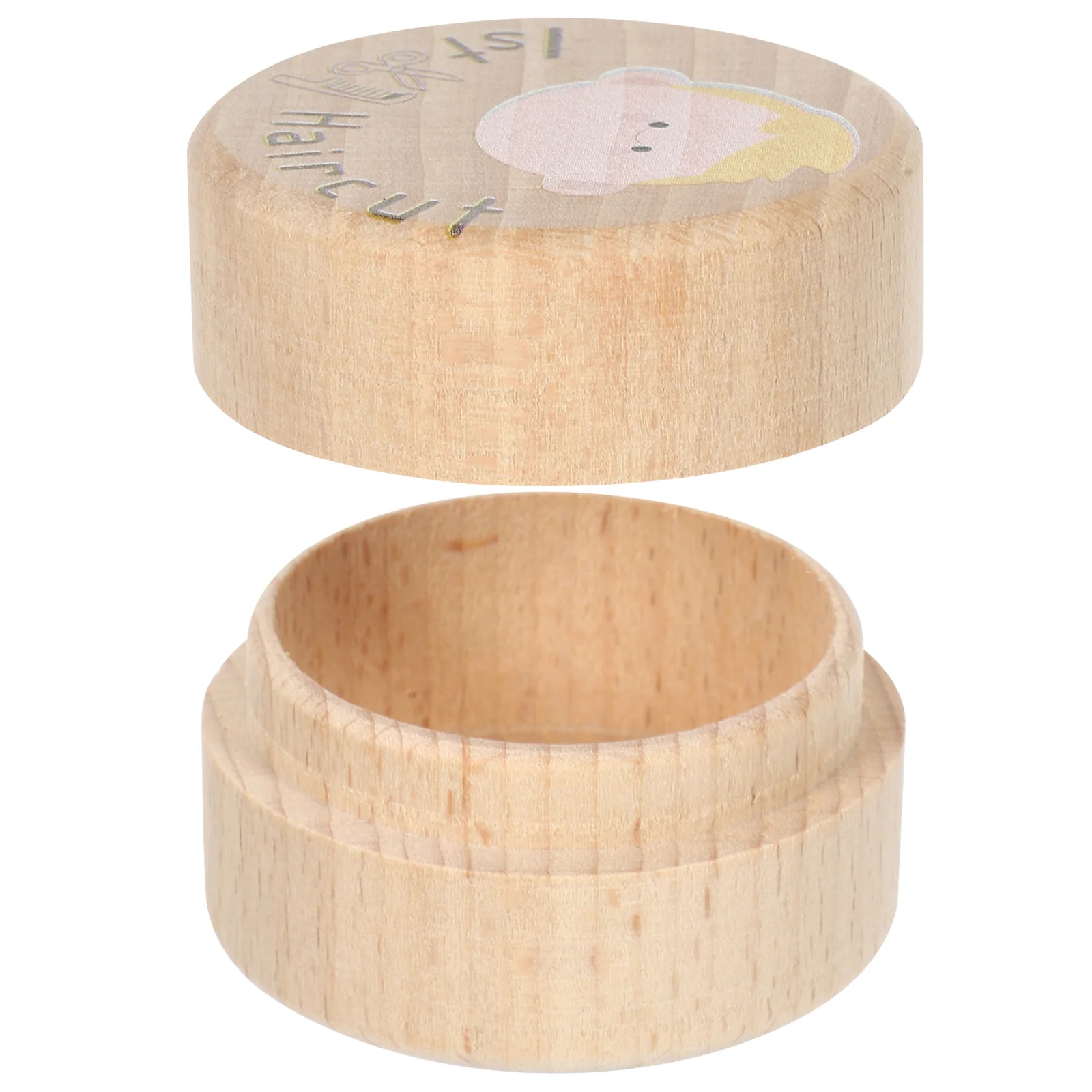 Caja de recuerdos de primera corte de pelo, contenedor de madera para almacenamiento de memoria de bebé, Idea de regalo para niños y niñas - imagen 2