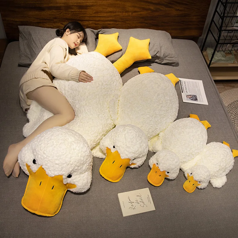 Almohada infantil pato de felpa suave – Peluche para dormir - imagen 3
