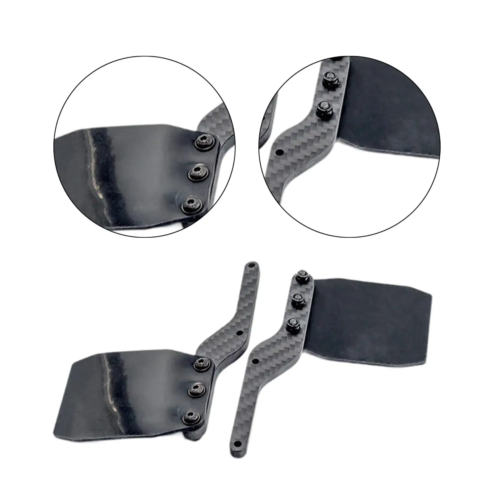 2 Pieces 1/7 RC Fender Accessories Upgrade Parts Mud Guard Silicone Mudguard