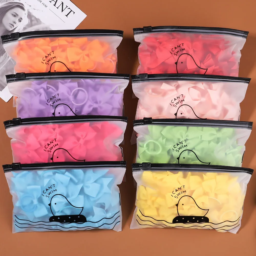 10 unids/lote cinta de grogrén coleta lazos para el cabello lazos elásticos para el cabello bandas para el cabello soportes niñas accesorios para el cabello de bebé para bebés - imagen 3