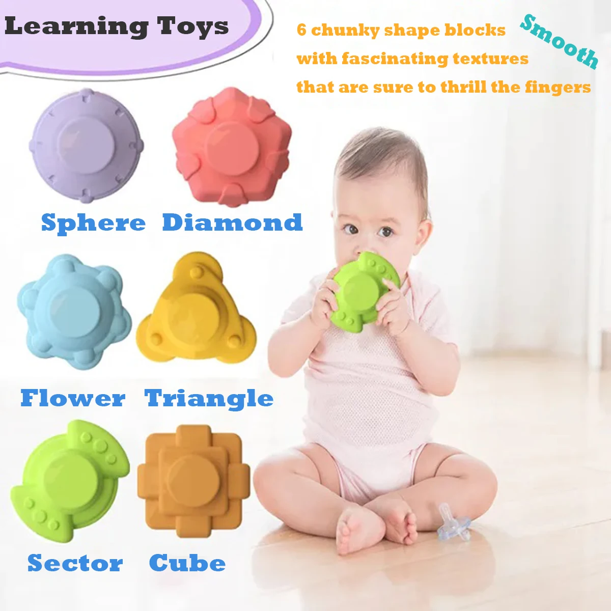 Juguetes educativos Montessori bebés – Bloques formas clasificación - imagen 4