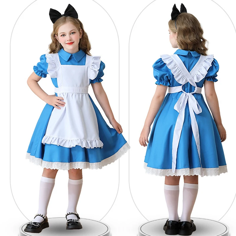Disfraz de princesa Alicia Maravillas para niña Carnaval Halloween - imagen 3