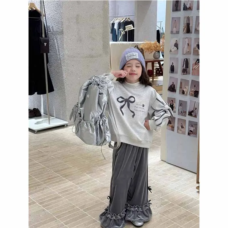 Sudadera con pajarita manga larga – Estilo casual infantil - imagen 5