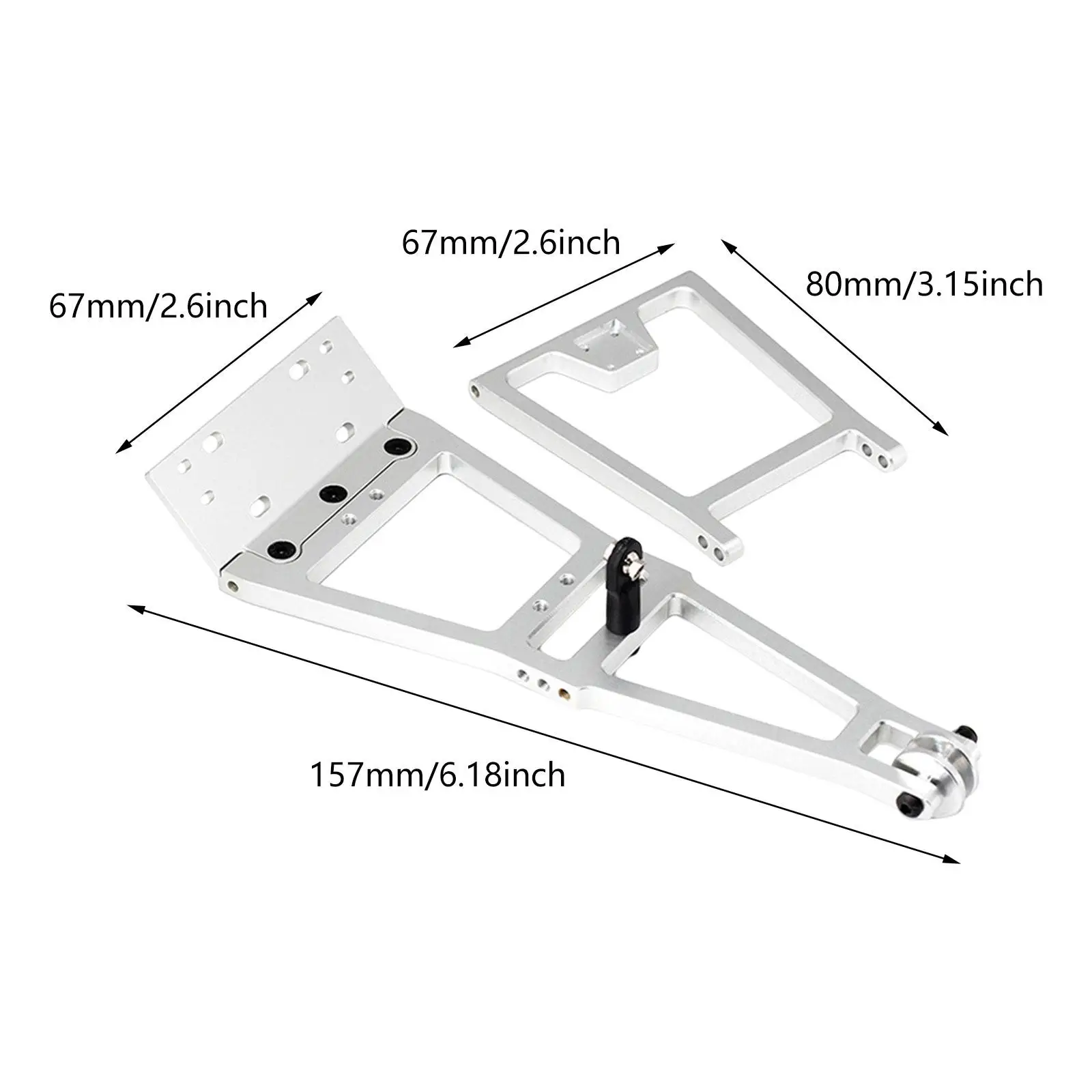 Truck Tow Crane Arm Wrecker Kit for 1/10 RC Crawler and Trailer Double Stent Spare Part Updates Sturdy Replace RC Car Part