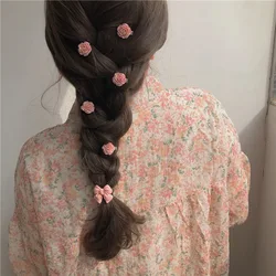 Pinza de pelo con lazo durazno para niña – Accesorio suave para bebé