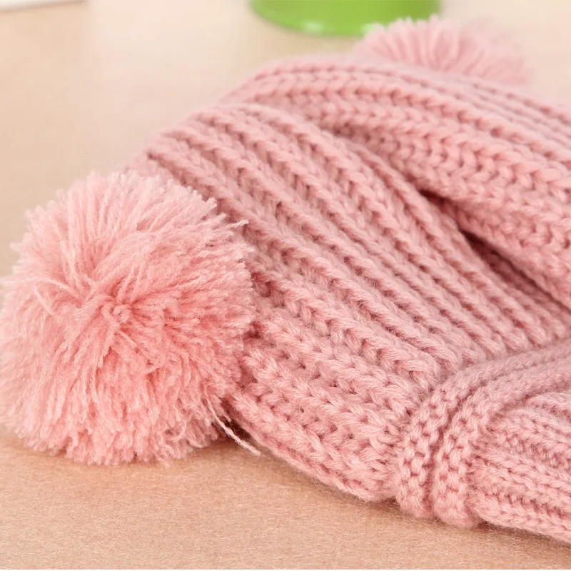 Gorros de bebé recién nacido para niñas y niños, gorro de punto cálido para invierno, gorros informales de 0 a 2 años, gorro básico de ganchillo para niños pequeños, nuevo - imagen 5