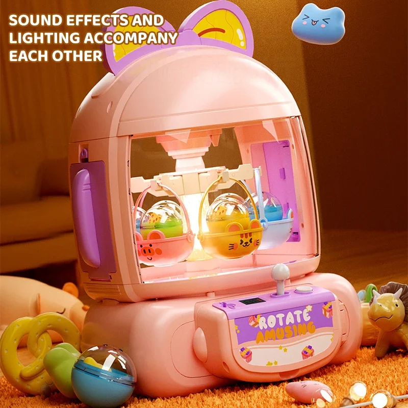 Máquina de garra de juguete para niños, niña y niño, muñeco de peluche portátil, agarrador con música, máquina de grúa, juego de fiesta, regalos de navidad para niños - imagen 5