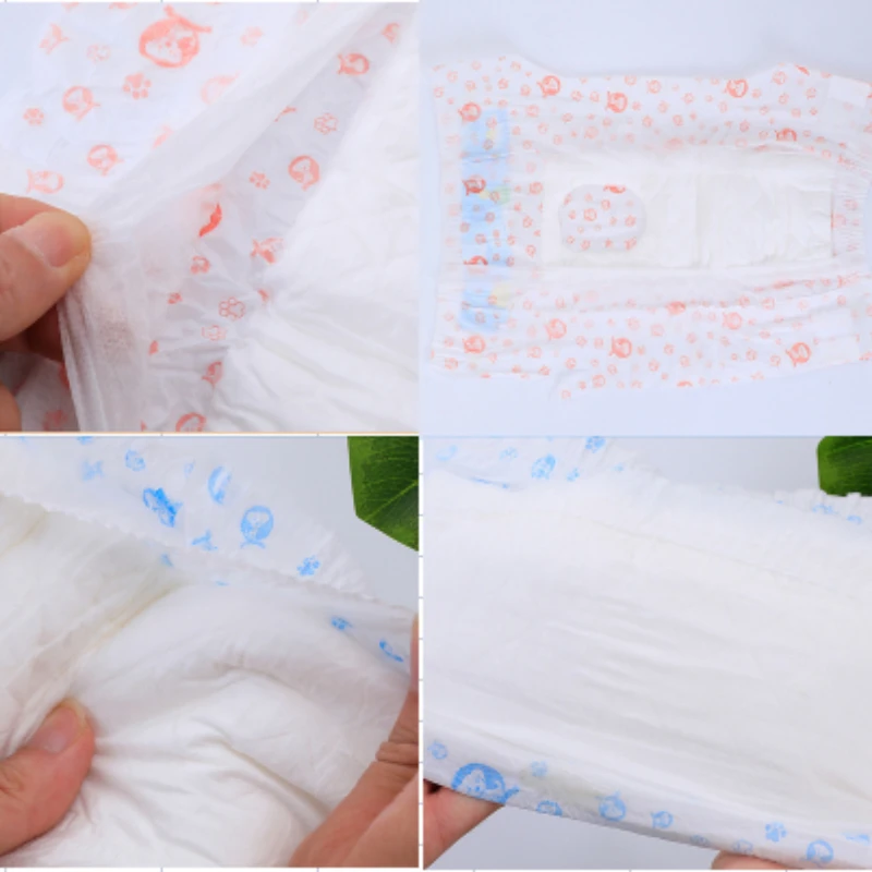 Pañal para perro femenino, pantalones fisiológicos menstruales de superabsorción para mascotas, pañales a prueba de fugas, pantalones transpirables para cachorros, suministros cortos para perros - imagen 3