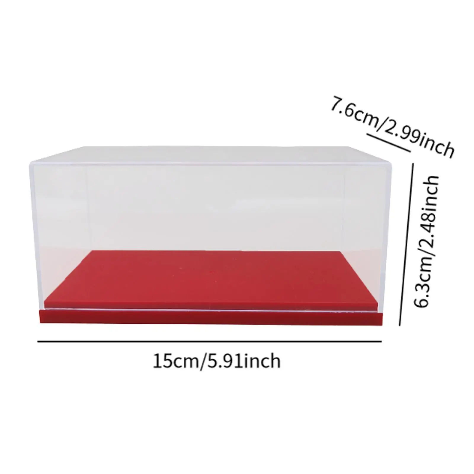 1:43 Diecast Toy Cars Showcase, Acrylic Clear Display Case, Display Stand, Collection Case for Toys Dolls Model Cars Statue