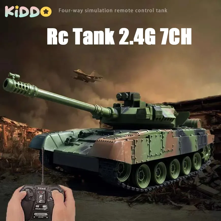RC Tank rc Panzer Crawler Tiger War Tank vehículos 1/30 lucha luz sonido juegos de batalla Control remoto juguetes eléctricos