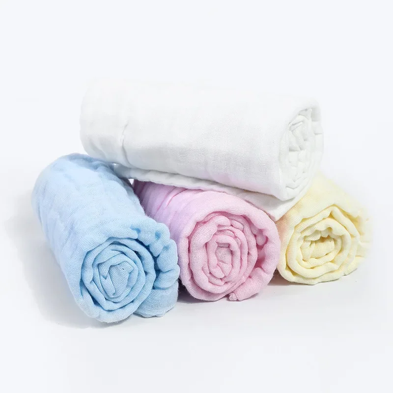 Pañuelos de gasa súper suaves para eructar de bebé, 20x20cm, Baberos infantiles para niños, trapo reutilizable multiusos