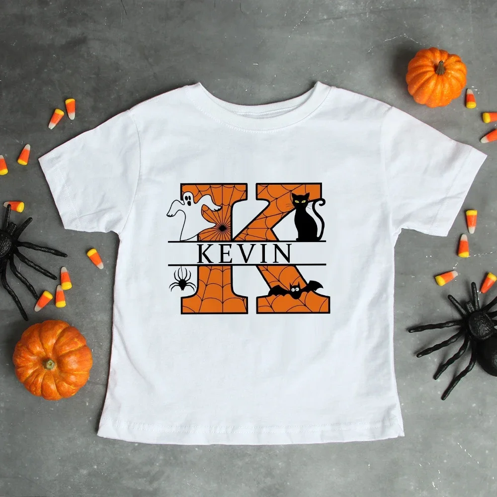 Camiseta Halloween personalizada con nombre para niños - imagen 4