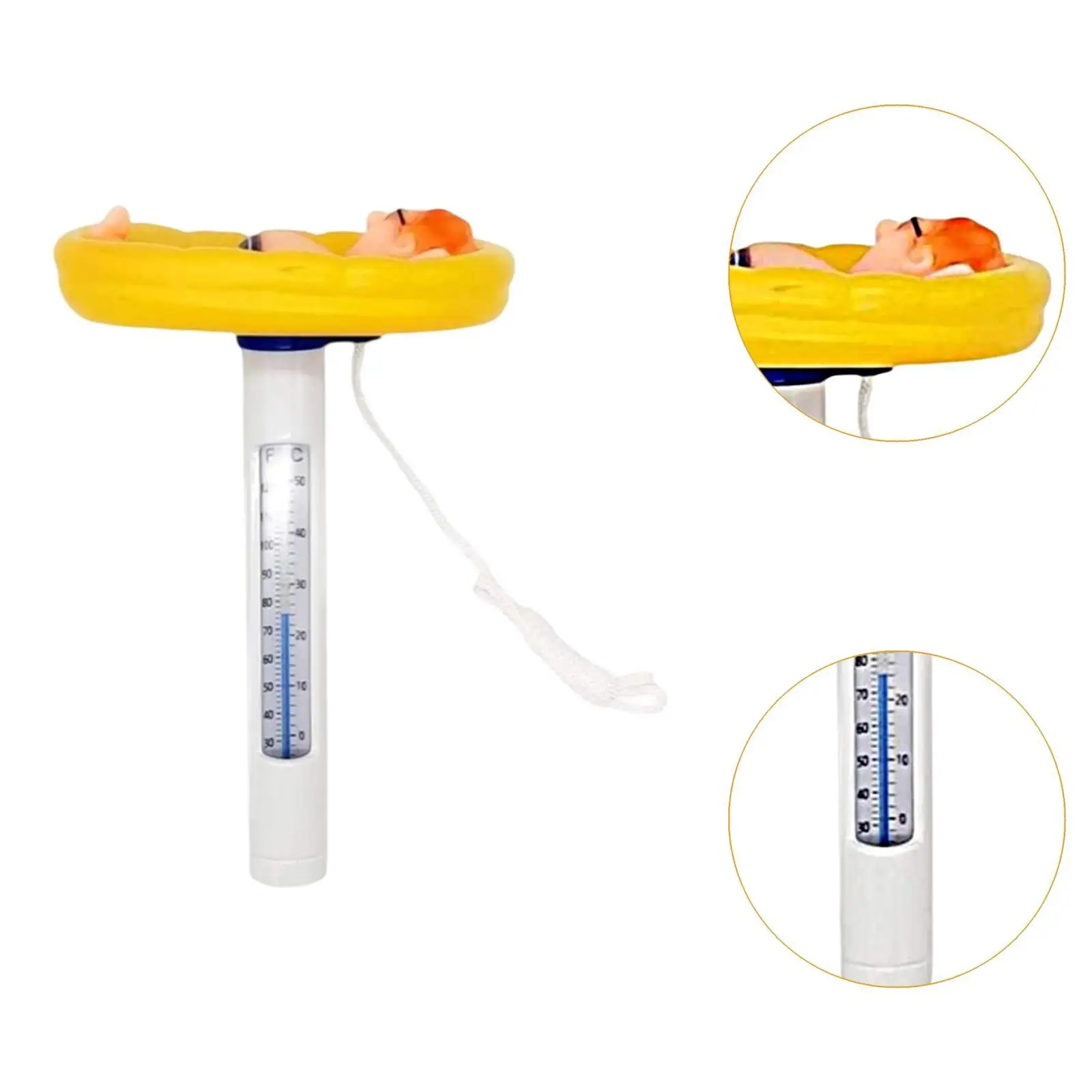 Termómetro flotante para piscina Temperatura divertida de piscina para spas Baño de bebé - imagen 5